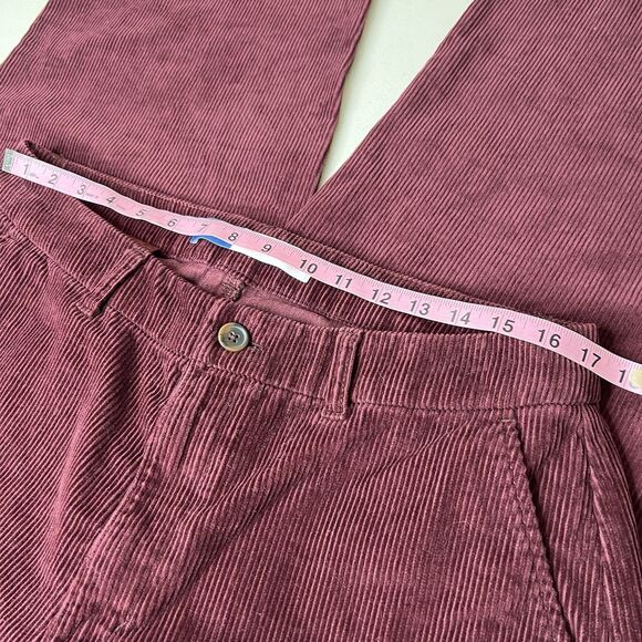 Old Navy Corduroy Pants Womens 14 Royal Velvet High Rise Wide Leg Boho 29.5” - Picture 4 of 11
